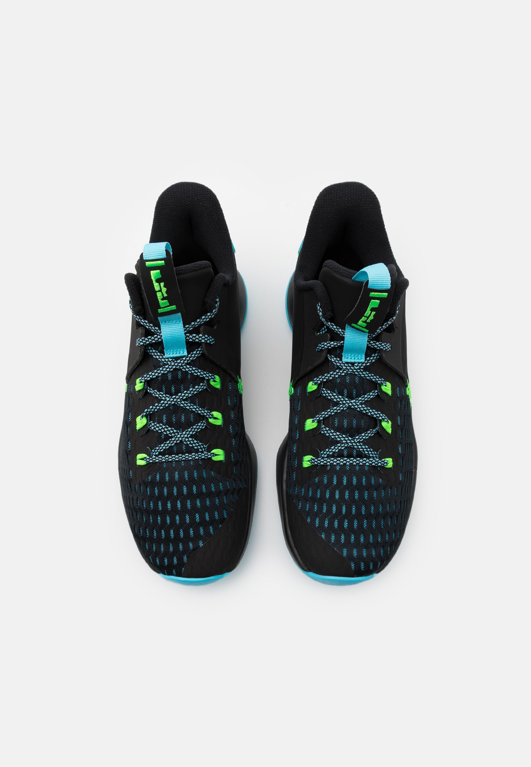 Nike Performance LEBRON WITNESS 5 - Zapatillas de baloncesto - black/lagoon  pulse/green strike/negro - Zalando.es