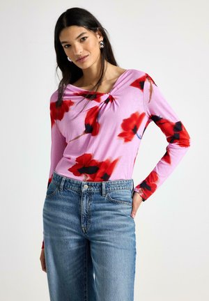 Top s dlouhým rukávem - pink