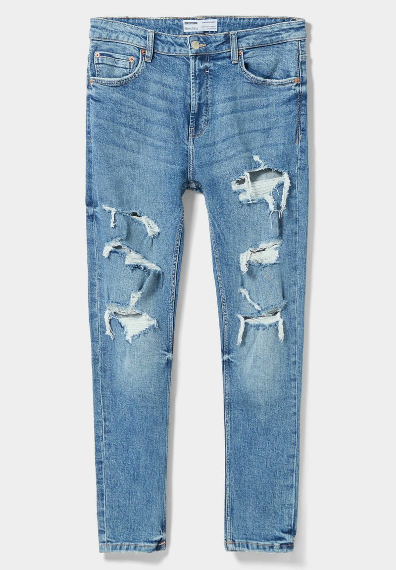 Bershka Jeans Skinny Fit lichtblauw denim Bershka Jeans Skinny Fit lichtblauw denim
