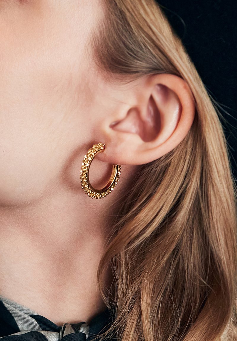 EDBLAD TINSEL CREOLES HOOPS Øreringe goldcoloured/guldfarvet Zalando.dk