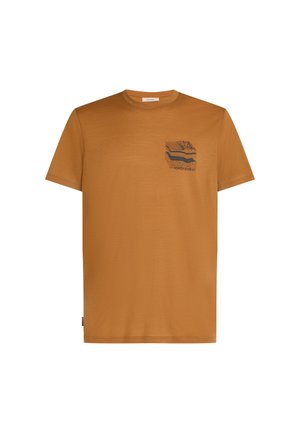 icebreaker, M MER 150 TECH LITE SS TEE EVOLVING LAY - T-Shirt print - trail