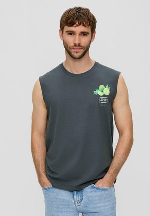 MIT FRONT - Top - schiefergrau