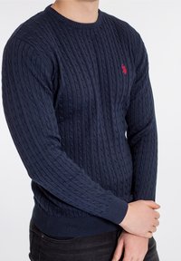 U.S. Polo Assn. Stickad tröja - dark blue
