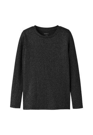 REGULAR FIT LANGARM - Langærmet T-shirt - black