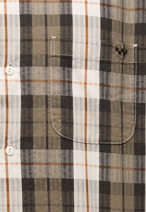 Vans SEERSUCKER PLAID - Camisa - egret/bungee cord — foto 6