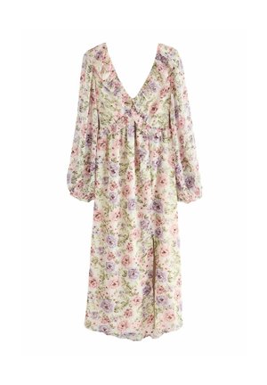 Next REGULAR FIT LONG SLEEVE FLORAL - Maksikleit - pink purple vintage floral