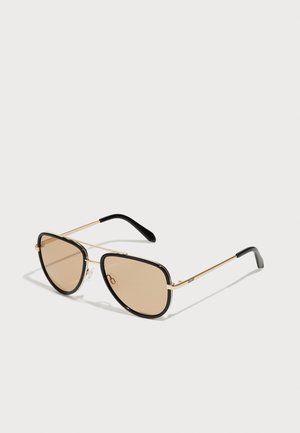 ALL IN MEDIUM UNISEX - Lunettes de soleil - black/tan