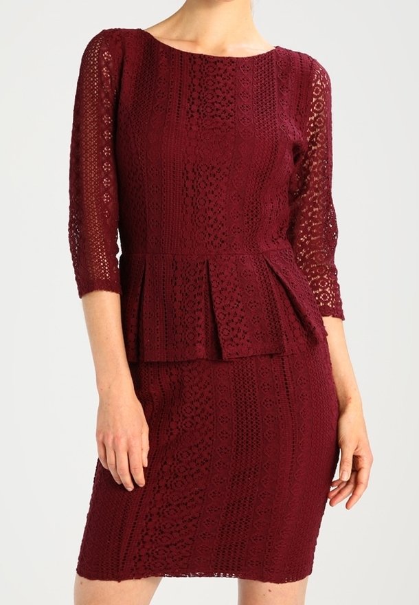 mint&berry Robe fourreau - dark red