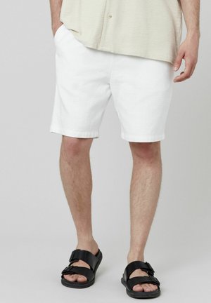 BZB BERMUDA TEXTURÉ - Pantalon de survêtement - blanc écru