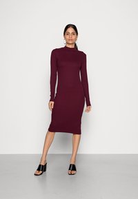 Modström KROWN NECK DRESS - Vestido direito - currant