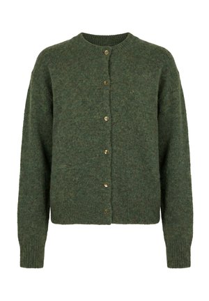 Studio Untold, STRICKJACKE, OVERSIZED, EXTRA LANGER LANGARM - Cardigan - pale olive