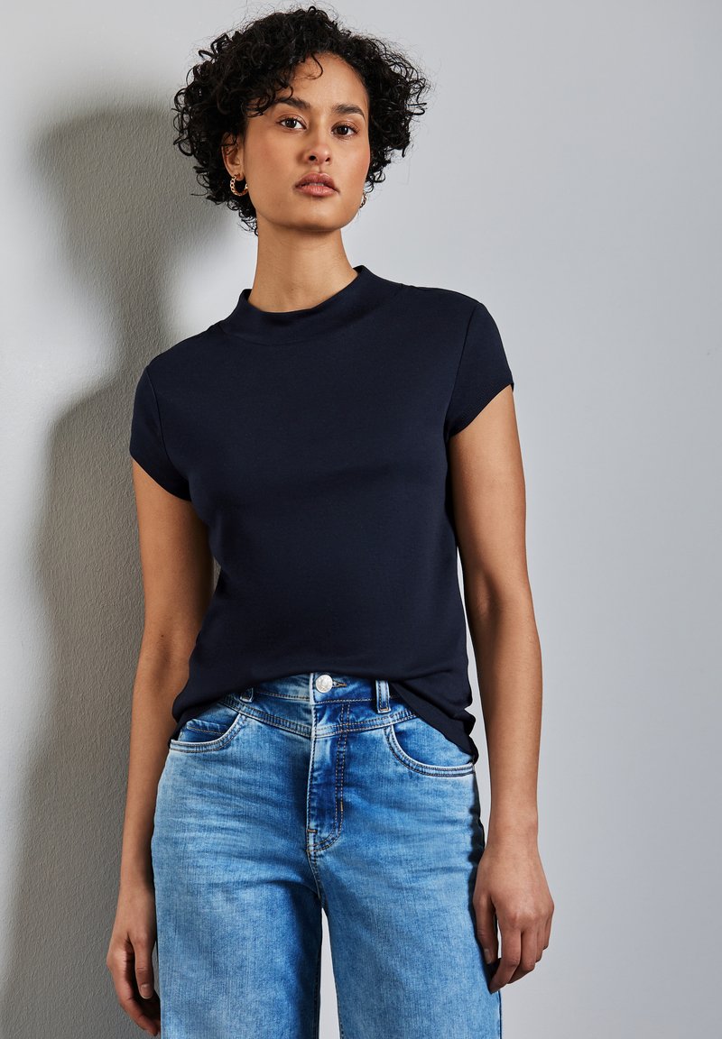 Street One T-shirt basic - blau