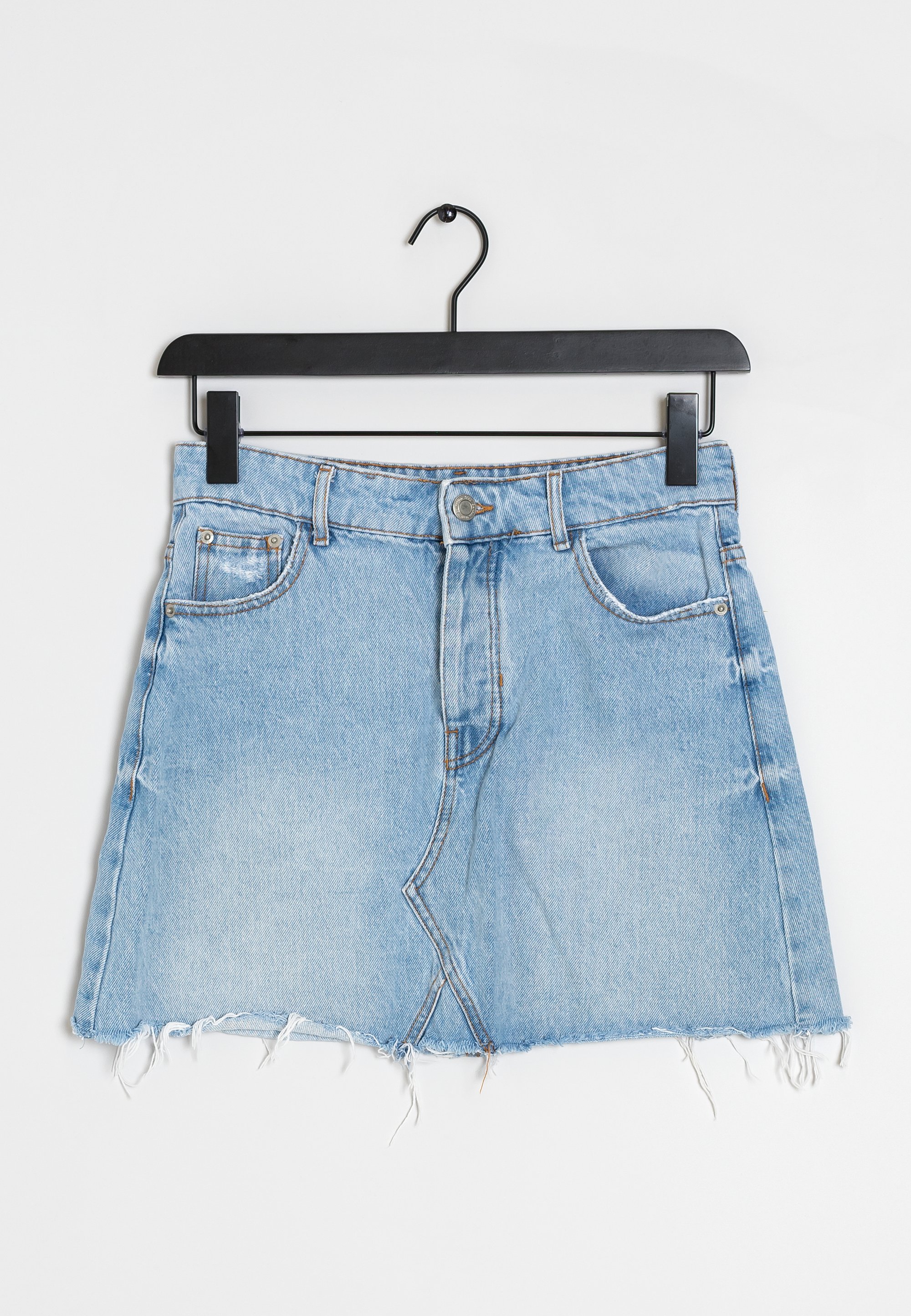 Bershka Falda vaquera - blue/azul - mano) Zalando.es