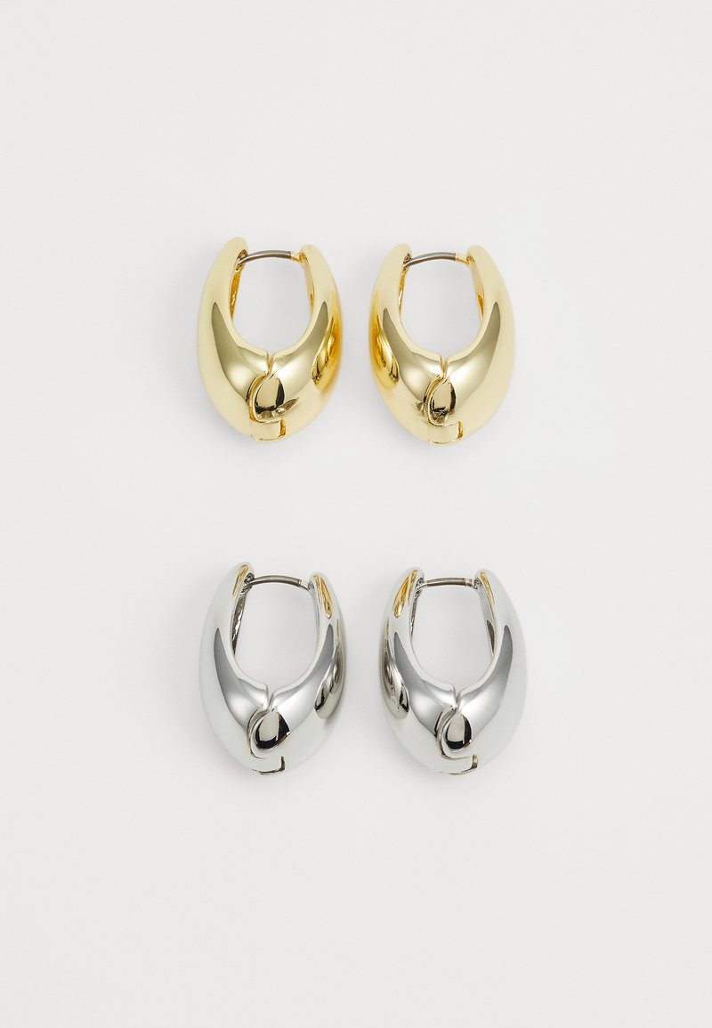 Pieces - PCRENEE EARRINGS 2 PACK - Earrings - gold-coloured/silver-coloured, Enlarge