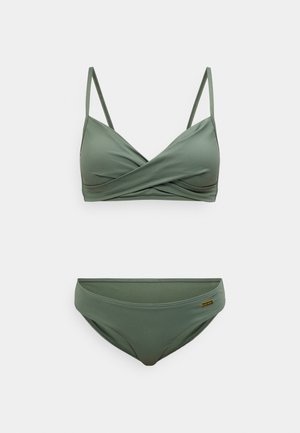 LASCANA, BRALETTE-BIKINI RYA LAS SET - Bikini - oliv