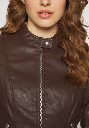 ONLMELISA JACKET - Dirbtinės odos striukė - hot fudge