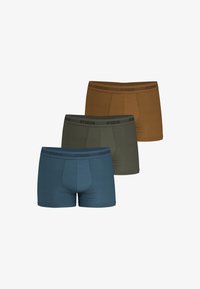 Non sélectionné, bleu kaki caramel