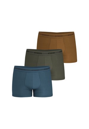 LOT DE 3 EASY - Boxers - bleu kaki caramel