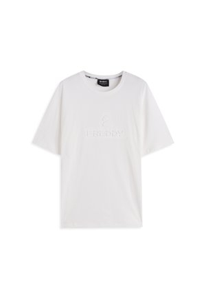 COMFORT FIT CON LOGO SPESSORATO - Camiseta básica - white