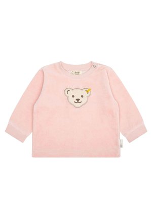 Steiff MIT TEDDYKOPF - Sweatshirt - silver pink