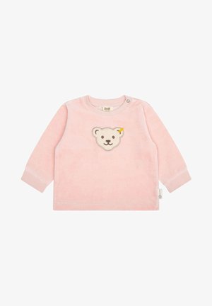 MIT TEDDYKOPF - Sweatshirt - silver pink