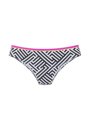 Bikini-Hose - schwarz-weiß