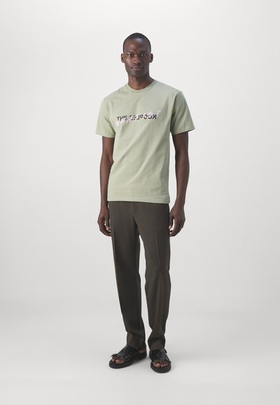 The Kooples MC - Marškinėliai su spaudiniu - kaki grey