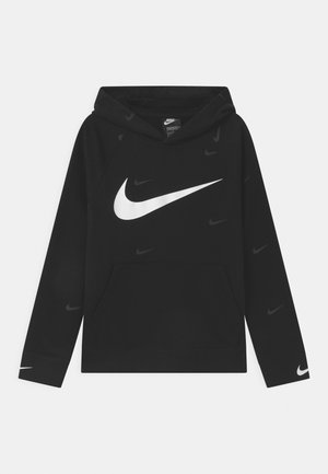 HOODED UNISEX - Kapuzenpullover - black/white