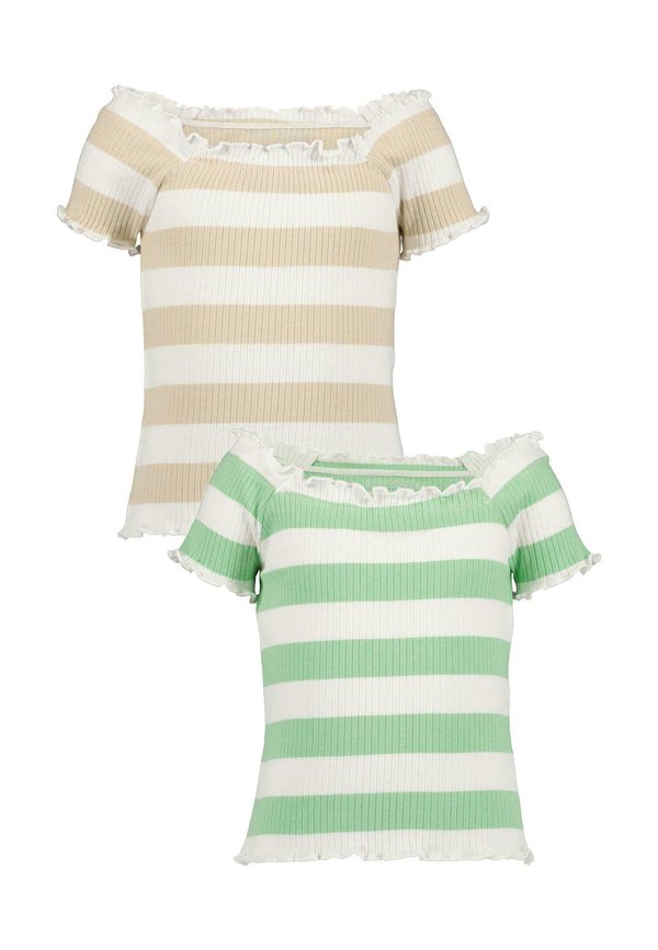 MILLEFLEUR - T-Shirt print - m kiesel sea