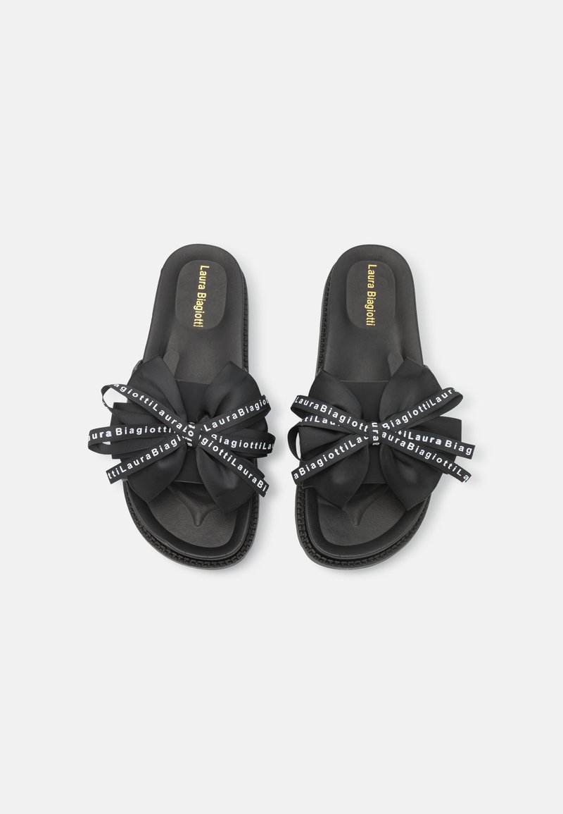 Damen Sneaker | Laura Biagiotti Pantolette flach matt black/schwarz - CR00339 Damen Sneaker | Laura Biagiotti Pantolette flach matt black/schwarz - CR00339