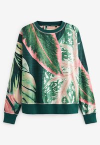 Next LONG SLEEVE SET - Pyžamo - dark green floral