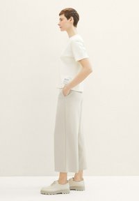 TOM TAILOR DENIM EASY CULOTTE - Pantaloni - beige grey