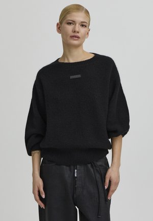 STACY HOLE PULLOVER - Pullover - black