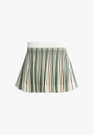 OYSHO, HIGH RISE SEAMLESS PLEATED SKIRT - Jupe de sport - white