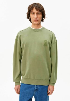 ICONIC Å GMT DYE - Sweatshirt - fatigue green washed