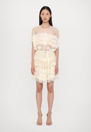 Norma Kamali SUPER MINI DRESS - Cocktailkjole / festkjole - cream