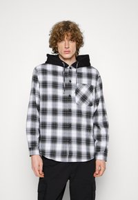 Redefined Rebel DALLAS SHIRT HOOD REGULAR FIT - Camisa - dark grey