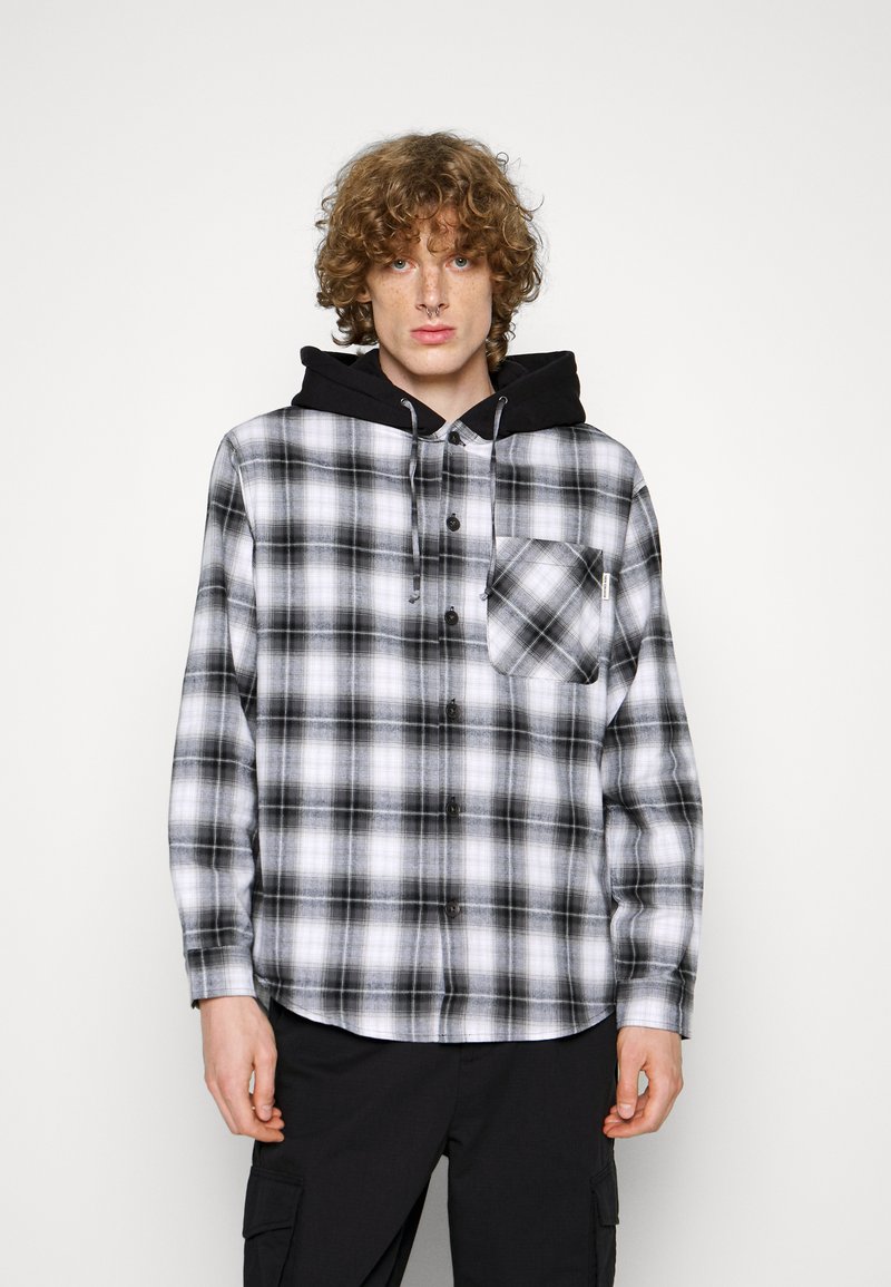 Redefined Rebel DALLAS SHIRT HOOD REGULAR FIT - Camisa - dark grey