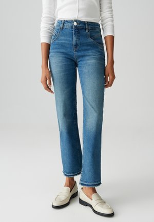 OPUS MID RISE CROPPED - Straight leg jeans - daily blue