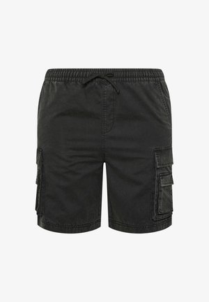 BadRhino, MEN'S CARGO SHORTS - Shorts di jeans - black