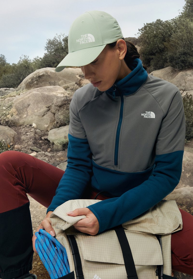 The North Face GLACIER HEAVYWEIGHT 1/2 ZIP - Flísová bunda - midnight petrol/smoked pearl