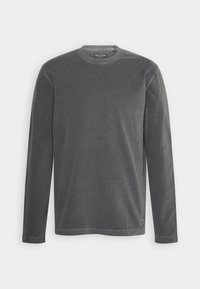 CREW EMBROIDERY - Langærmet T-shirt - pirate black