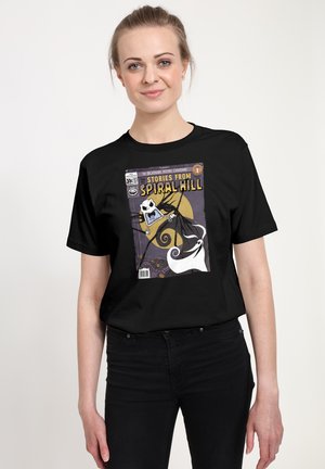 NIGHTMARE BEFORE CHRISTMAS, THE THE NIGHTMARE BEFORE CHRISTMAS - SPIRAL HILL COVER - T-shirt print - black