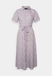 Pieces PCJOSI SS V-NECK MIDI DRESS  - Vestido de dia - purple rose/white