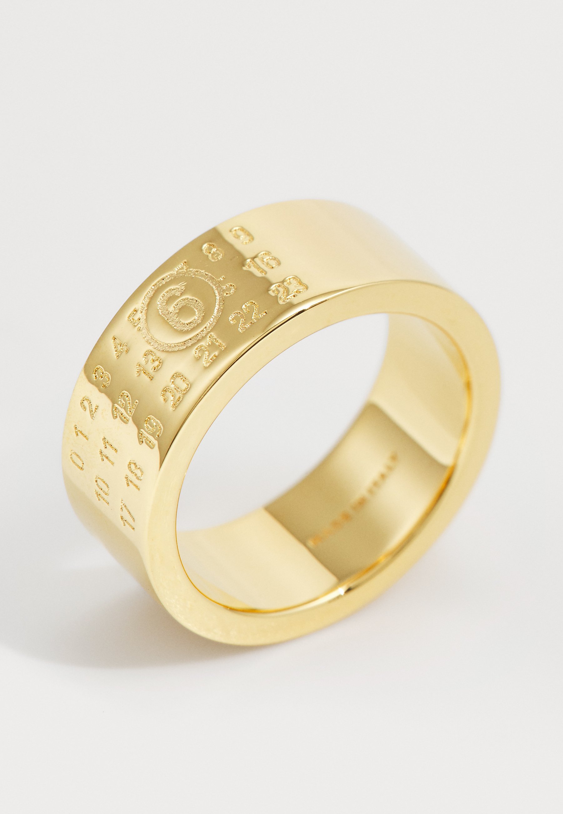 MM6 Maison Margiela MINIMAL LOGO UNISEX - Ring - polished yellow