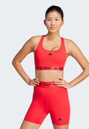 TECHFIT - Medium support sports bra - pure ruby