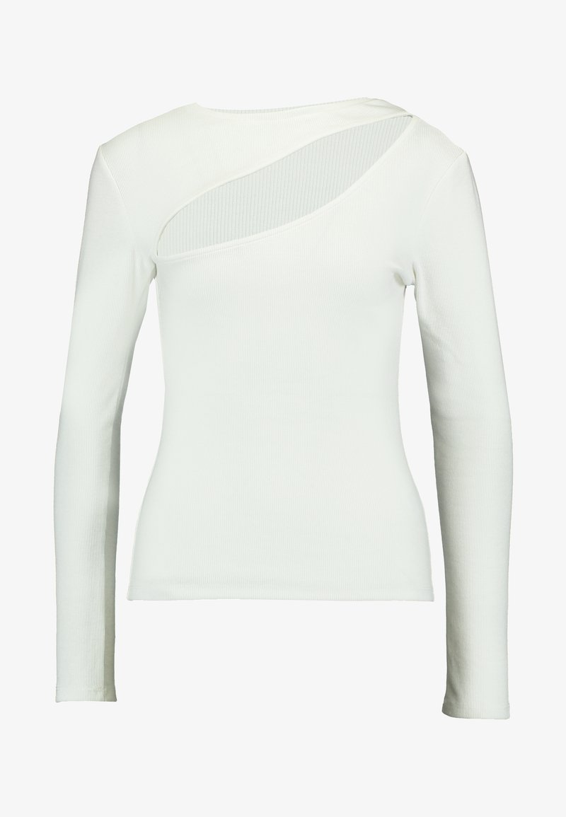 Nly by Nelly CUT OUT Långärmad tröja white Zalando.se Nly by Nelly CUT OUT Långärmad tröja white Zalando.se