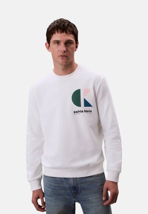 Calvin Klein Jeans, FELPA - Felpa - bianco