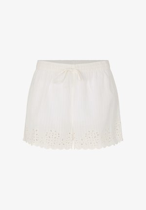 Hunkemöller, HUNKEMÖLLER SHORT SCALLOP - Nachtwäsche Hose - white