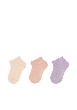 SNEAKER 3ER-PACK STRUKTUR - Socks - zartrosa